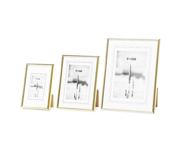 Galeria Ramme 50x70 Gull Enkel og stilren ramme med glass 